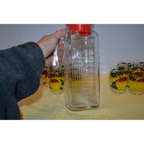 Vintage Its A Beautiful Morning Juice Glasses & Pitcher - Picture 6 of 6